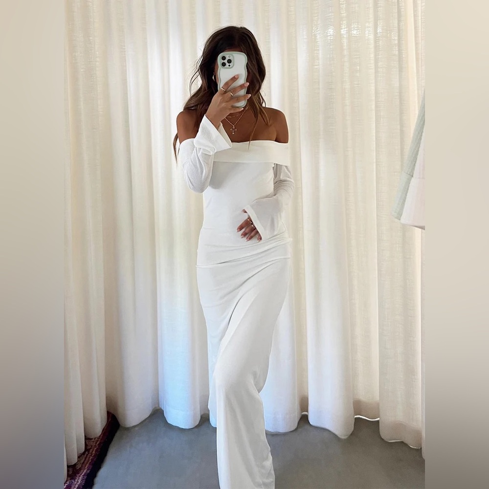 MAIDA MAXI DRESS WHITE